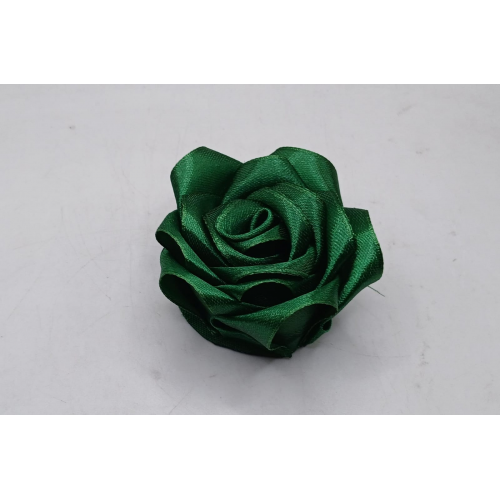 RIBBON SATIN ROSES EMERALD GREEN 40MM RIBBON SATIN ROSES EMERALD GREEN 40MM